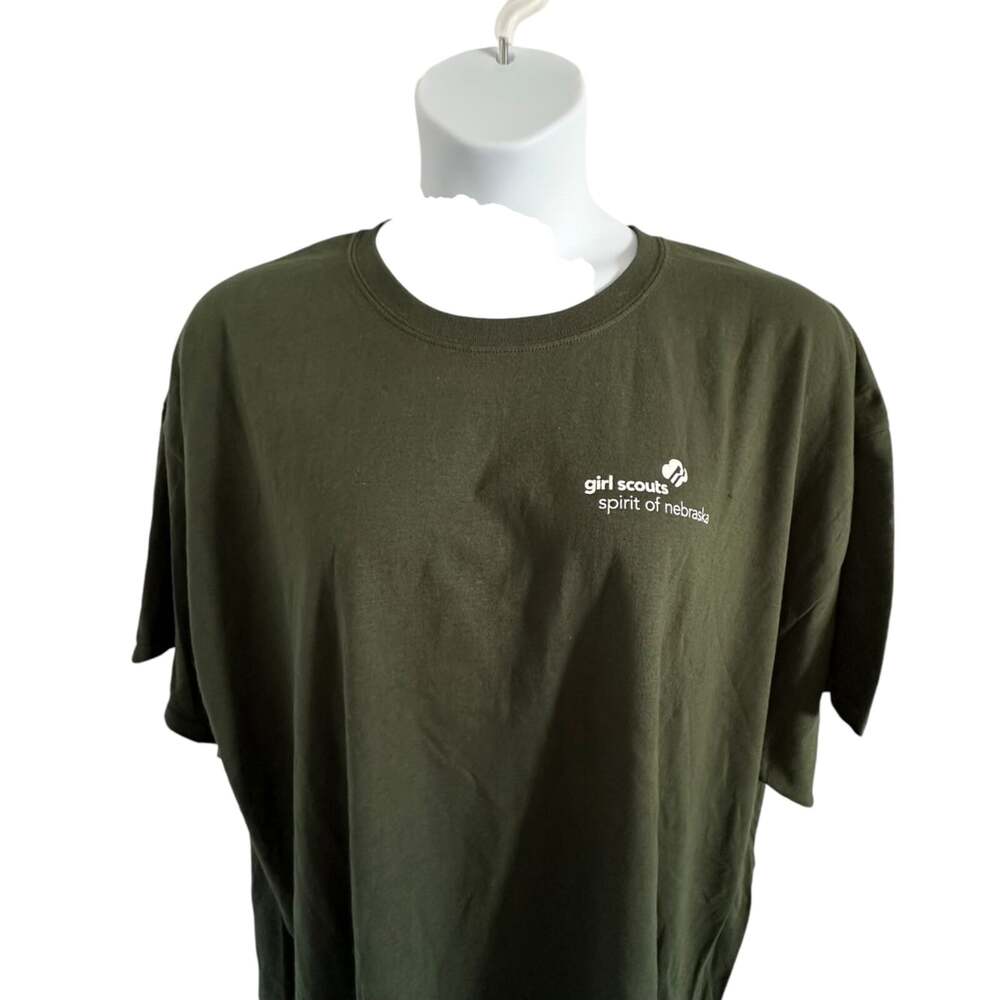 Girl Scouts spirit of Nebraska t-shirt women's size 3X green short sleeve